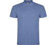 Polo homme en coton tricot piqué à manches courtes 200 g/m² Roly couleur bleu riviera
