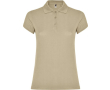 Polo en tricot piqué 100% coton pour femme 200 g/m² Roly couleur sable