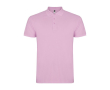 Polo homme en coton tricot piqué à manches courtes 200 g/m² Roly couleur rose clair