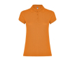 Polo en tricot piqué 100% coton pour femme 200 g/m² Roly couleur orange