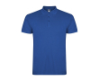 Polo homme en coton tricot piqué à manches courtes 200 g/m² Roly couleur bleu roi