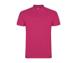 Polo homme en coton tricot piqué à manches courtes 200 g/m² Roly couleur fuchsia