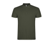 Polo homme en coton tricot piqué à manches courtes 200 g/m² Roly couleur vert foncé