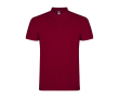 Polo homme en coton tricot piqué à manches courtes 200 g/m² Roly couleur bordeaux