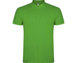 Polo homme en coton tricot piqué à manches courtes 200 g/m² Roly couleur vert gazon