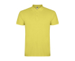 Polo homme en coton tricot piqué à manches courtes 200 g/m² Roly couleur jaune