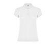 Polo en tricot piqué 100% coton pour femme 200 g/m² Roly couleur blanc