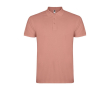 Polo homme en coton tricot piqué à manches courtes 200 g/m² Roly couleur saumon