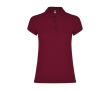 Polo en tricot piqué 100% coton pour femme 200 g/m² Roly couleur bordeaux