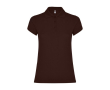 Polo en tricot piqué 100% coton pour femme 200 g/m² Roly couleur marron foncé