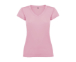 T-shirt 100% coton en tricot pour femme 155 g/m² Roly couleur rose clair