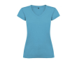T-shirt 100% coton en tricot pour femme 155 g/m² Roly couleur turquoise