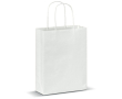 Petit sac en papier certifié FSC fabriqué dans l'UE 90 g/m² couleur blanc