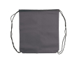 Sac à cordons en non-tissé de couleurs avec cordons noirs 75 g/m² couleur gris