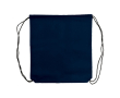 Sac à cordons en non-tissé de couleurs avec cordons noirs 75 g/m² couleur bleu foncé