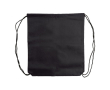 Sac à cordons en non-tissé de couleurs avec cordons noirs 75 g/m² couleur noir
