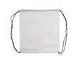 Sac à cordons en non-tissé de couleurs avec cordons noirs 75 g/m² couleur blanc