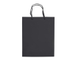 Sac moyen en papier laminé coloré avec anse en corde couleur noir