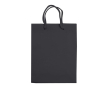 Petit sac en papier laminé coloré avec anse en corde couleur noir