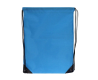 Sac à cordons en RPET avec détails noirs sur les côtés couleur bleu ciel