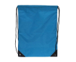 Sac à cordons en RPET avec détails noirs sur les côtés couleur bleu