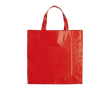 Sac en tissu laminé avec anses assorties et capacité de 10 kg couleur rouge