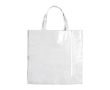 Sac en tissu laminé avec anses assorties et capacité de 10 kg couleur blanc