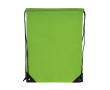 Sac à cordons en RPET avec détails noirs sur les côtés couleur vert lime