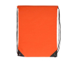 Sac à cordons en RPET avec détails noirs sur les côtés couleur orange