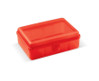 Boîte à lunch rectangulaire avec fermeture clip fabrication UE 950 ml couleur rouge transparent