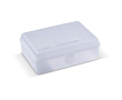 Boîte à lunch rectangulaire avec fermeture clip fabrication UE 950 ml couleur blanc transparent