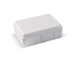 Boîte à lunch rectangulaire avec fermeture clip fabrication UE 950 ml couleur blanc