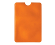 Porte-cartes flexible en plusieurs couleurs avec protection RFID couleur orange