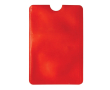 Porte-cartes flexible en plusieurs couleurs avec protection RFID couleur rouge