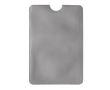 Porte-cartes flexible en plusieurs couleurs avec protection RFID couleur argenté