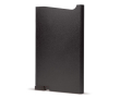 Porte-cartes en aluminium avec bouton et rangement pour 6 cartes couleur noir