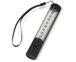 Lampe de poche en aluminium avec lumière LED continue ou clignotante couleur noir