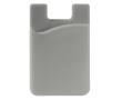 Porte-cartes en silicone en plusieurs couleurs à coller au téléphone couleur gris