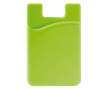 Porte-cartes en silicone en plusieurs couleurs à coller au téléphone couleur vert lime