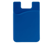 Porte-cartes en silicone en plusieurs couleurs à coller au téléphone couleur bleu