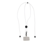Lanière pour téléphone avec cordon ajustable en plusieurs couleurs couleur blanc