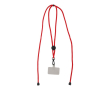 Lanière pour téléphone avec cordon ajustable en plusieurs couleurs couleur rouge