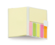 Bloc-notes avec différents formats et couleurs de bandes adhésives couleur blanc