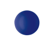 Baume à lèvres dans une boule rotative colorée couleur bleu