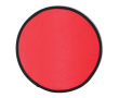 Frisbee pliable nylon disponible en plusieurs couleurs avec pochette couleur rouge