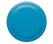 Frisbee en plastique avec design unicolore pour personnalisation couleur bleu ciel