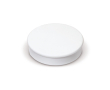 Grand aimant rond classique en plastique pour personnalisation couleur blanc