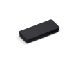 Aimant rectangulaire classique en plastique pour personnalisation couleur noir