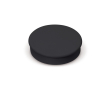 Aimant rond classique en plastique pour personnalisation couleur noir