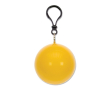 Poncho imperméable dans un porte-clés coloré avec mousqueton couleur jaune